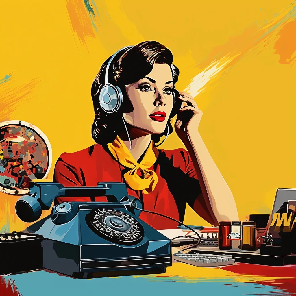 Illustratie van een supportmedewerker met headset, voor Buro365